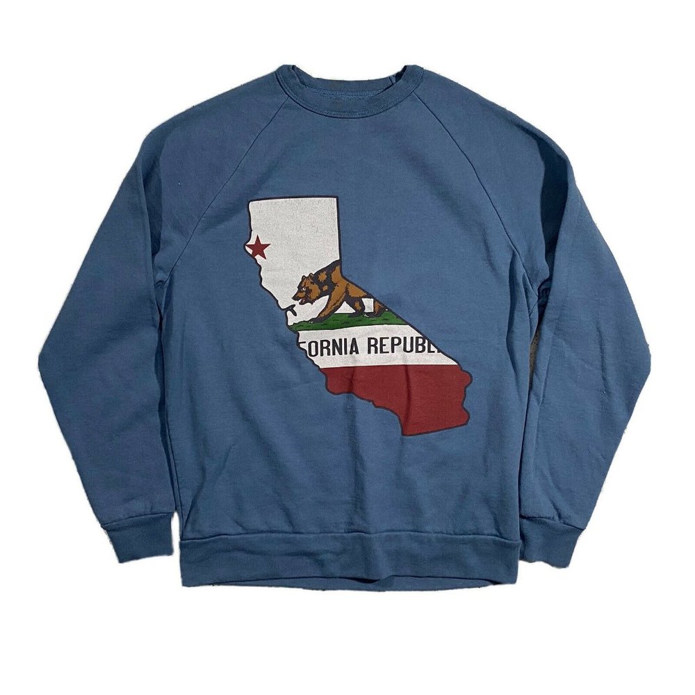 California Republic Blue Pullover Sweatshirt